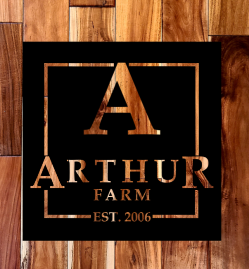 Aurthur Sign wood 2